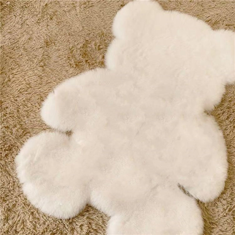 Lisslune | Beer Shape Solid Carpet Multi Color Calming Area Rug Cotton Blend Pet Friendly Machine Washable Rug for Kids Bedroom