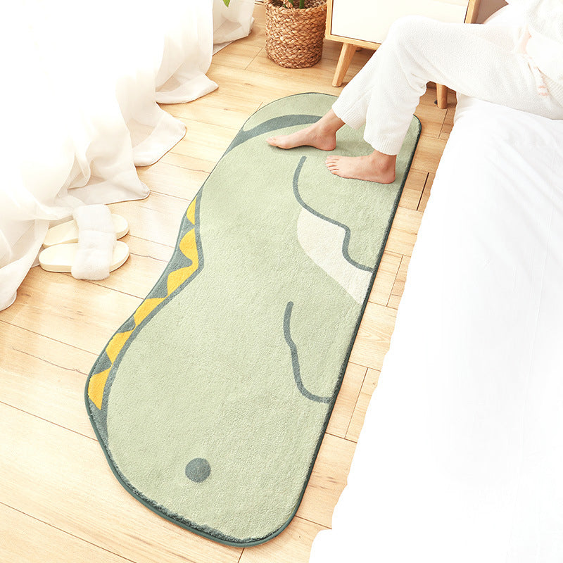 Lisslune | New Cartoon Animal Rug Multicolored Soothing Rug Synthetic Stain Resistant Non-Slip Rug for Children's Room