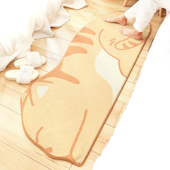 Lisslune | New Cartoon Animal Rug Multicolored Soothing Rug Synthetic Stain Resistant Non-Slip Rug for Children's Room