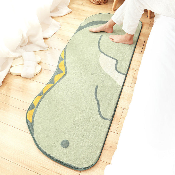Lisslune | New Cartoon Animal Rug Multicolored Soothing Rug Synthetic Stain Resistant Non-Slip Rug for Children's Room