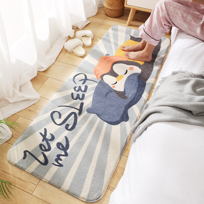 Lisslune | Relaxing Children's Room Carpet Colorful Cartoon Animal Printed Carpet Polypropylene Non-Slip Pet-Friendly Carpet