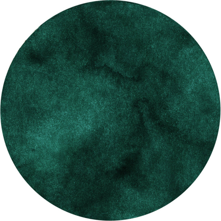 Lisslune | Dark green abstract printed rug Polyester trendy rug non-slip pet-friendly rug for the living room