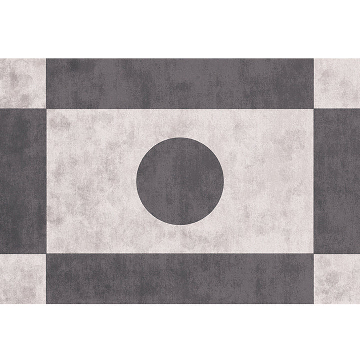Lisslune | Unique geometric patterned rug Multicolor cotton blend rug Non-slip backing Easy-care area rug for the bedroom