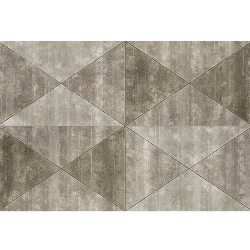 Lisslune | Unique geometric patterned rug Multicolor cotton blend rug Non-slip backing Easy-care area rug for the bedroom