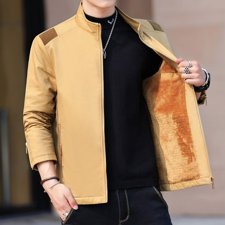 Men's Comfortable Transitional Jacket with Cozy Inner Lining Lisslune