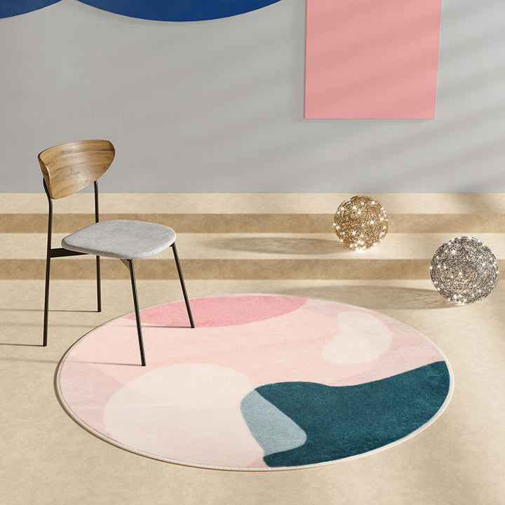Lisslune | Casual Multicolor Abstract Carpet Mixed Bold Indoor Carpet Easy Care Pet Friendly Machine Washable Carpet for Room