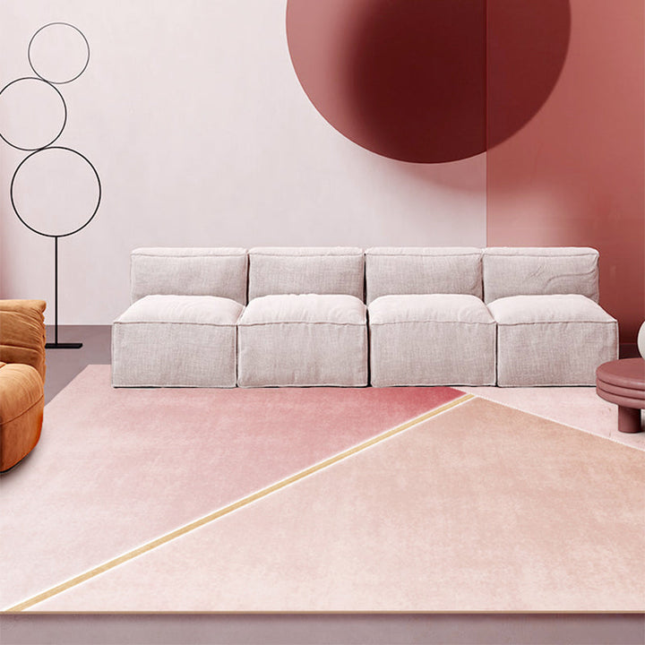 Lisslune | Casual Multicolor Abstract Rug Mixed Luxury Area Rug Non-Slip Washable Pet-Friendly Rug for the Living Room