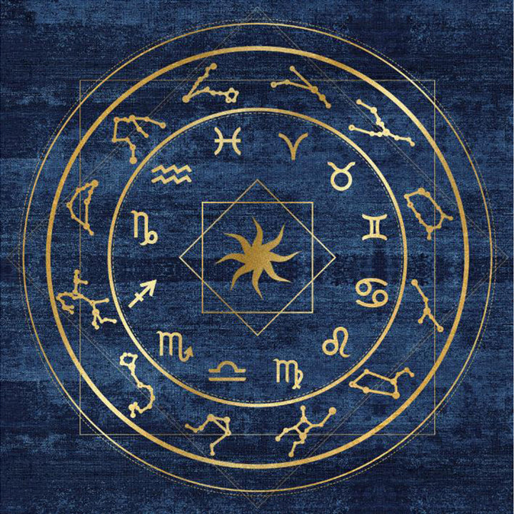 Lisslune | Nordic Geometric Print Rug Multicolor Cotton Blend Rug Non-Slip Back Machine Washable Rug for Room