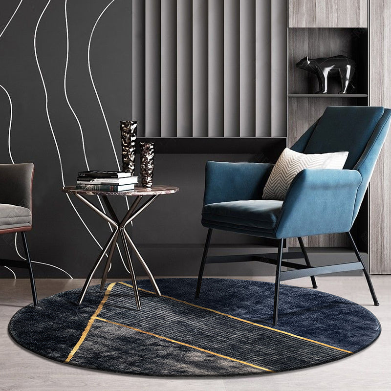 Lisslune | Clearly Modern Rug Multicolored Geometric Printed Rug Non-Slip Back Washable Rug for Living Room