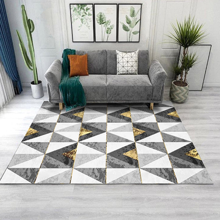 Lisslune | Living Room Rug Western Abstract Pattern Rug Polypropylene Rug
