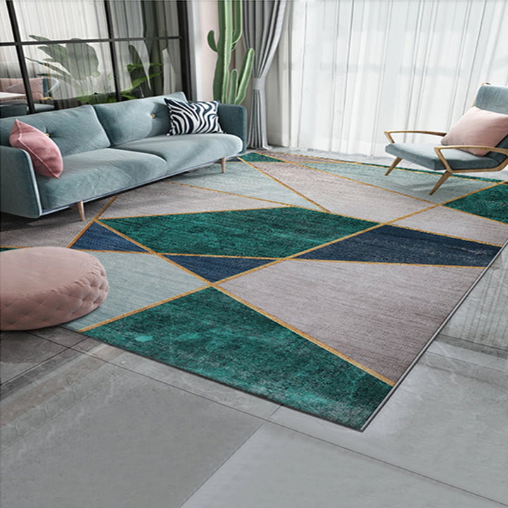 Lisslune | Living Room Rug Western Abstract Pattern Rug Polypropylene Rug