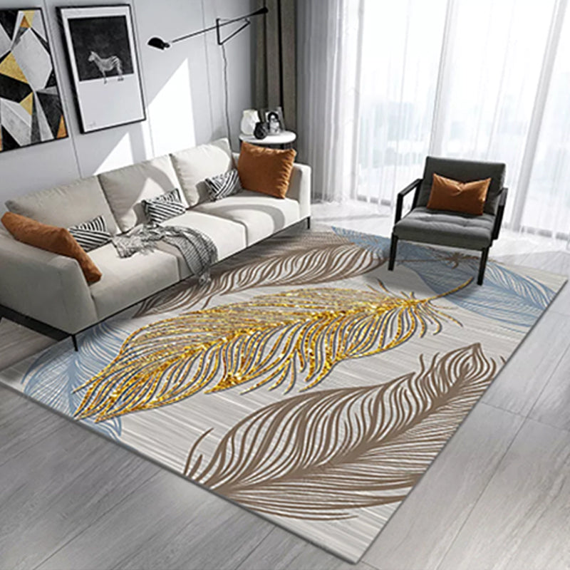Lisslune | Living Room Rug Western Abstract Pattern Rug Polypropylene Rug