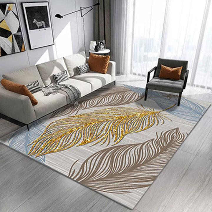 Lisslune | Living Room Rug Western Abstract Pattern Rug Polypropylene Rug