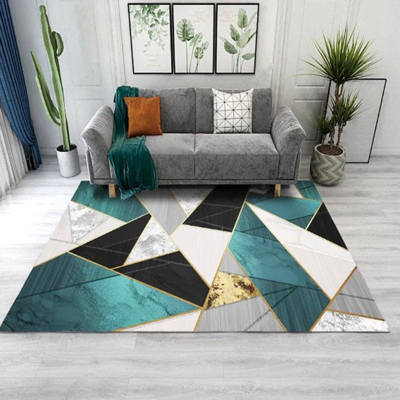 Lisslune | Living Room Rug Western Abstract Pattern Rug Polypropylene Rug
