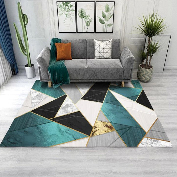 Lisslune | Living Room Rug Western Abstract Pattern Rug Polypropylene Rug