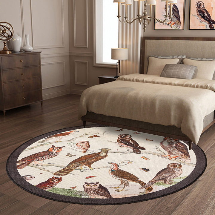 Lisslune | Classic Animal Print Rug Multicolored Polyester Indoor Rug Non-Slip Back Washable Rug for the Bedroom