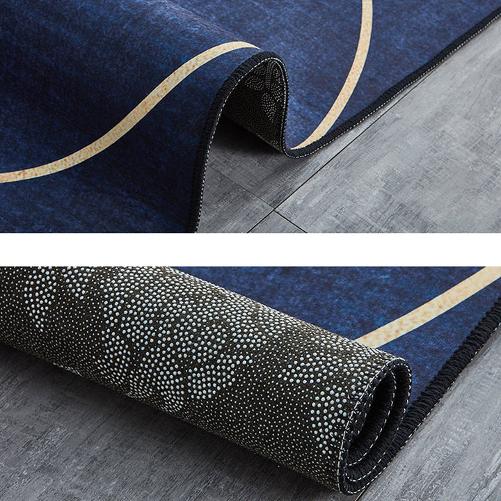 Lisslune | Modern Living Room Rug Multicolored Geometric Pattern Rug Cotton Blend Non-Slip Back Pet-Friendly Rug