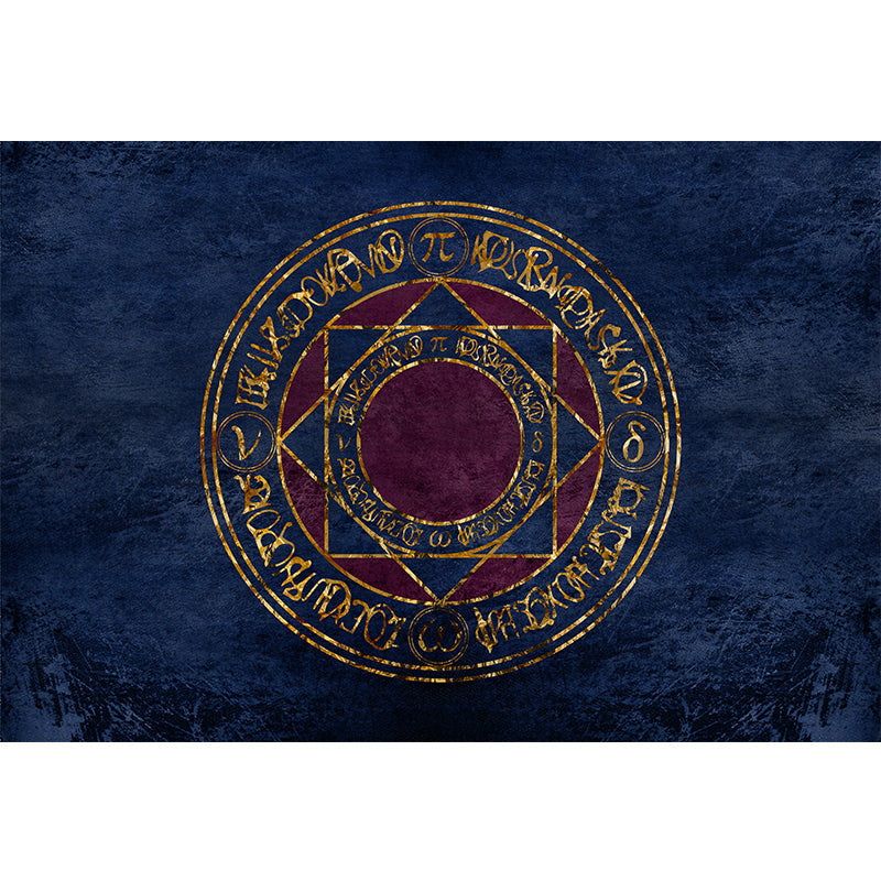 Lisslune | Modern Living Room Rug Multicolored Geometric Pattern Rug Cotton Blend Non-Slip Back Pet-Friendly Rug