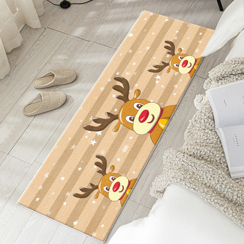 Lisslune | Simplicity Kids Room Carpet Multicolor Cartoon Pattern Carpet Mixed Anti-Slip Machine Washable Area Rug