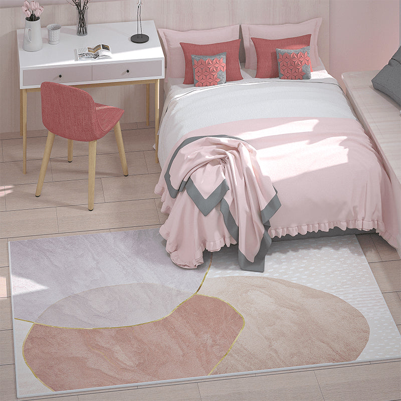 Lisslune | Western Bedroom Rug Multicolored Color Blocked Indoor Rug Mixed Eco-Friendly Non-Slip Back Rug