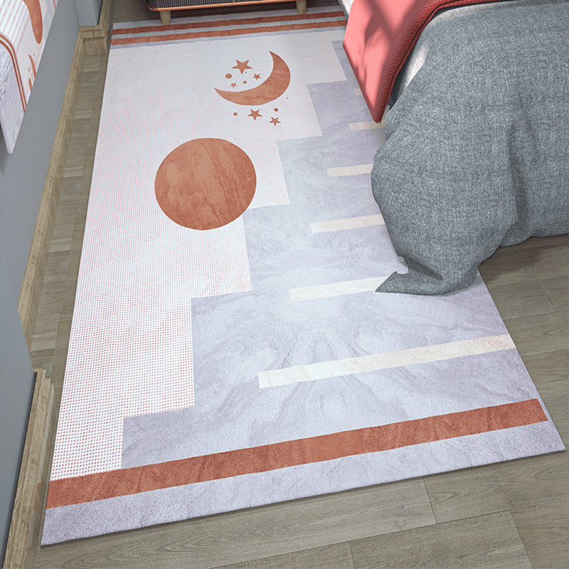 Lisslune | Western Bedroom Rug Multicolored Color Blocked Indoor Rug Mixed Eco-Friendly Non-Slip Back Rug