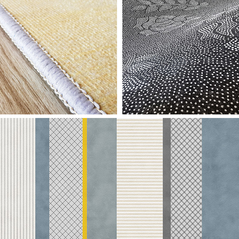 Lisslune | Western Bedroom Rug Multicolored Color Blocked Indoor Rug Mixed Eco-Friendly Non-Slip Back Rug