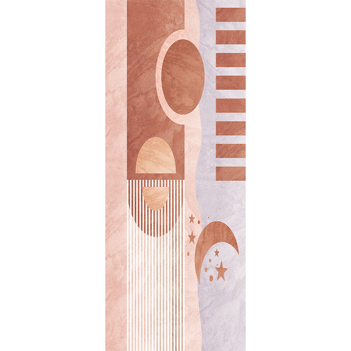 Lisslune | Western Bedroom Rug Multicolored Color Blocked Indoor Rug Mixed Eco-Friendly Non-Slip Back Rug