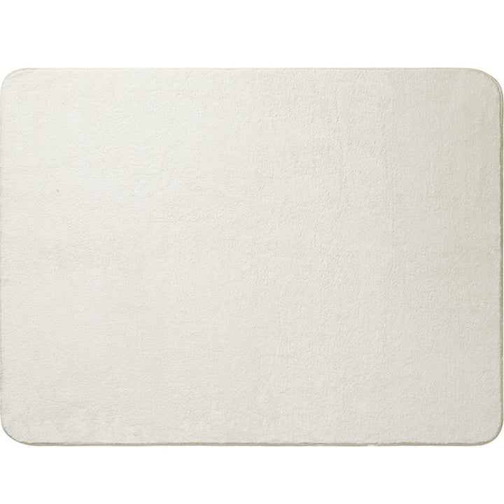 Lisslune | Relaxed Bedroom Rug Multicolored Simple Rug Lambswool Non-Slip Back Easy to Care for Washable Indoor Rug