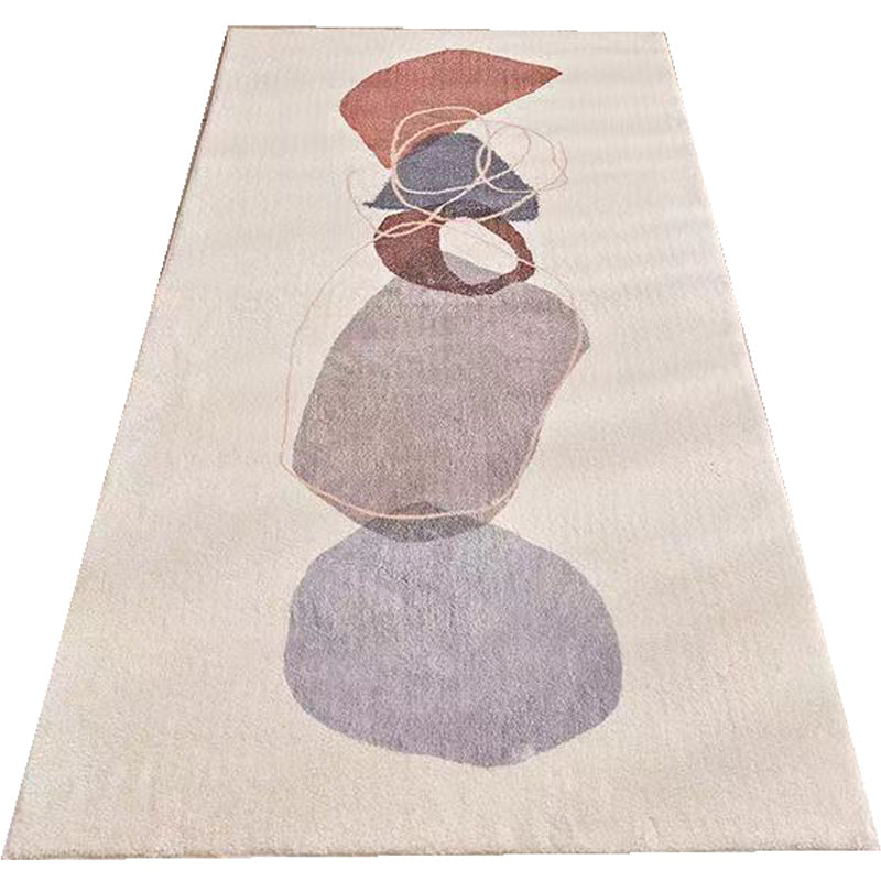 Lisslune | Southwest Bedroom Carpet Multi-colored Cartoon Printed Area Rug Synthetic Non-slip Rug Machine Washable Rug