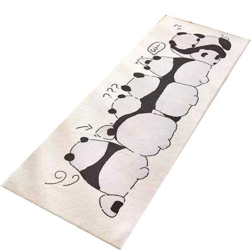 Lisslune | Western Children's Room Carpet Multicolored Patchwork Area Rug Polyester Non-Slip Back Stain-Resistant Rug