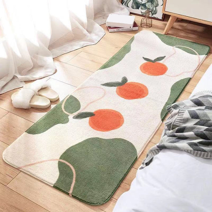 Lisslune | Western Children's Room Carpet Multicolored Patchwork Area Rug Polyester Non-Slip Back Stain-Resistant Rug