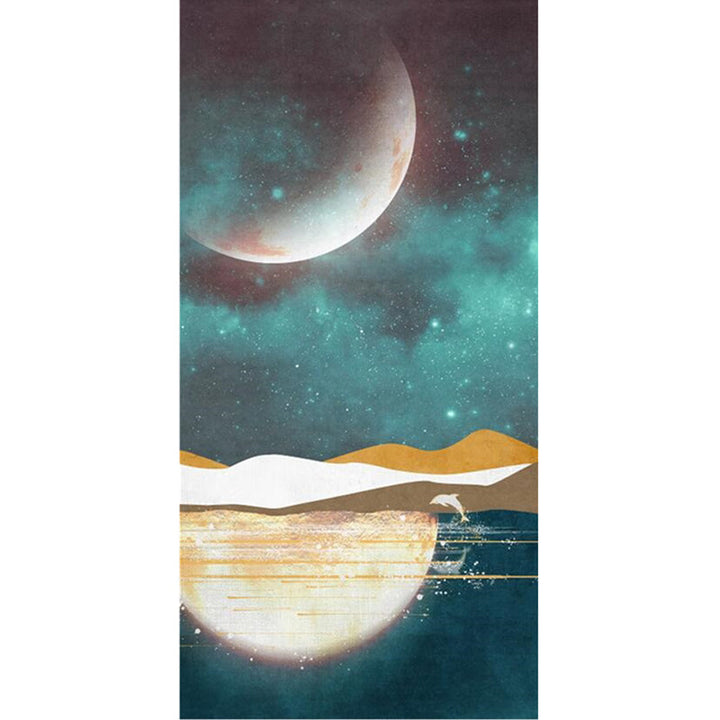 Lisslune | Multicolored Bedroom Rug Western Color Block Area Rug Polyester Easy Care Machine Washable Indoor Carpet