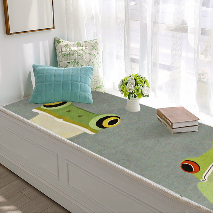 Lisslune | Beautiful children's room rug Multicolored fairy tale pattern rug Polyester Non-slip Washable Pet-friendly rug