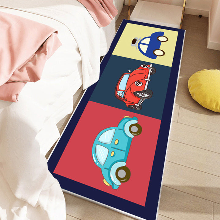 Lisslune | Beautiful children's room rug Multicolored fairy tale pattern rug Polyester Non-slip Washable Pet-friendly rug