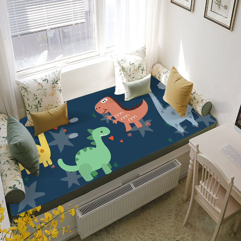 Lisslune | Beautiful children's room rug Multicolored fairy tale pattern rug Polyester Non-slip Washable Pet-friendly rug