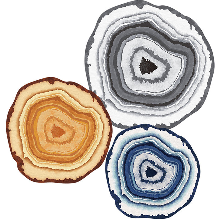 Lisslune | New Arrival Multicolored Nordic Rug Synthetic Geometric Pattern Rug Non-Slip Stain Resistant Rug for Bedroom