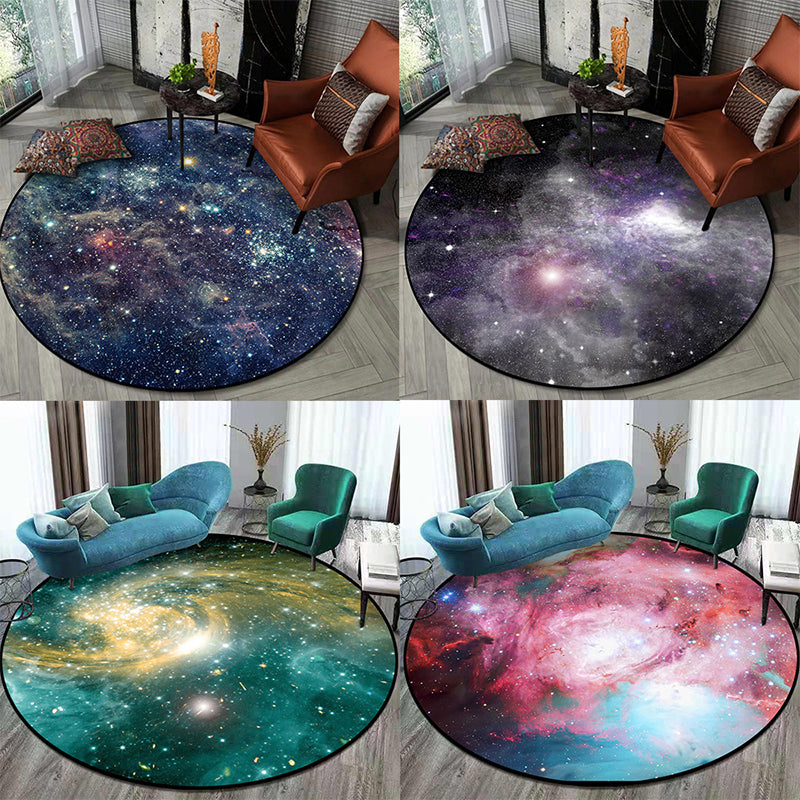 Lisslune | Nordic Living Room Rug Multifunctional 3D Room Printed Rug Synthetic Non-Slip Back Spot-Resistant Rug