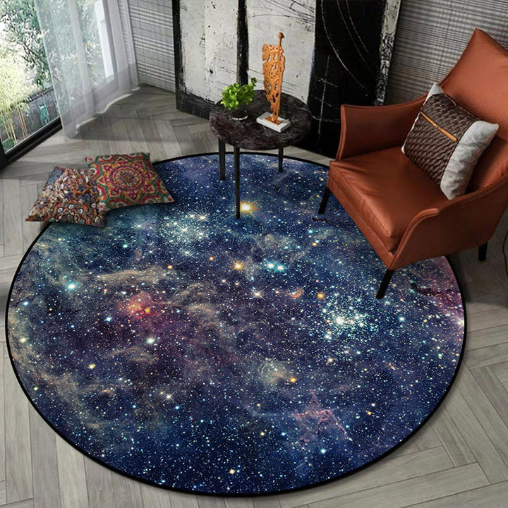 Lisslune | Nordic Living Room Rug Multifunctional 3D Room Printed Rug Synthetic Non-Slip Back Spot-Resistant Rug