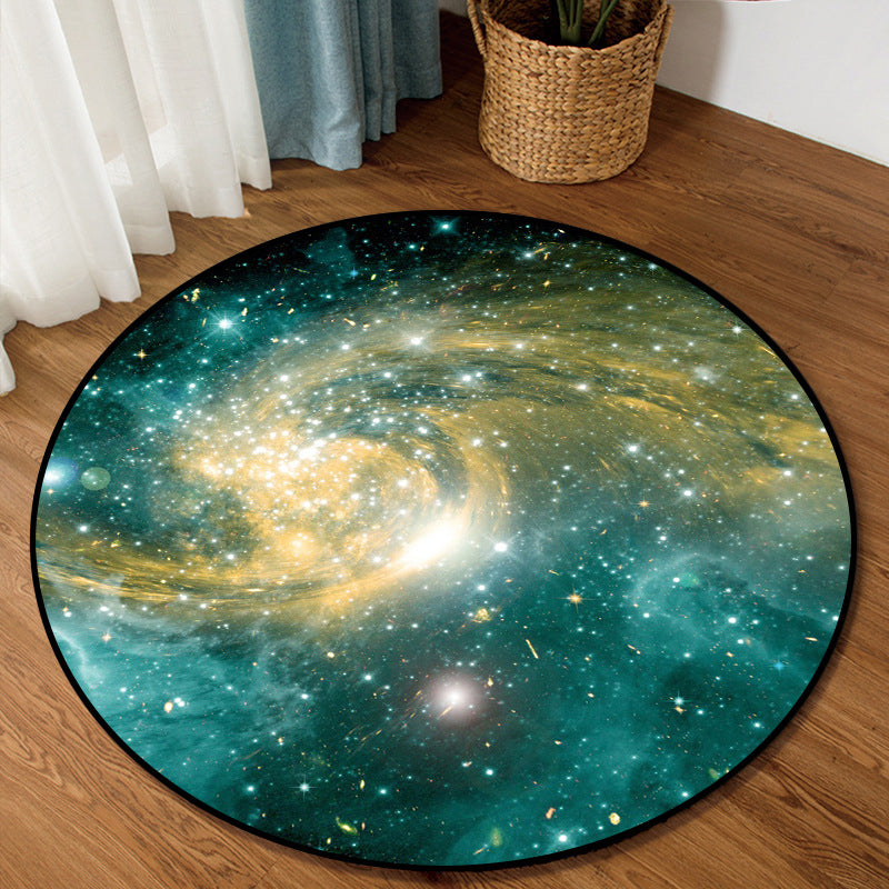 Lisslune | Nordic Living Room Rug Multifunctional 3D Room Printed Rug Synthetic Non-Slip Back Spot-Resistant Rug