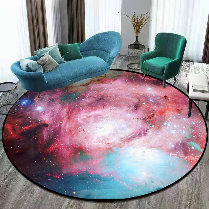 Lisslune | Nordic Living Room Rug Multifunctional 3D Room Printed Rug Synthetic Non-Slip Back Spot-Resistant Rug