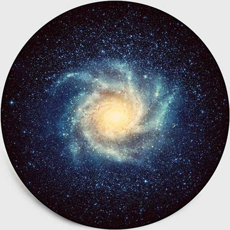 Lisslune | Colorful Children's Room Rug Contemporary Space 3D Printed Carpet Polyester Non-Slip Washable Rug