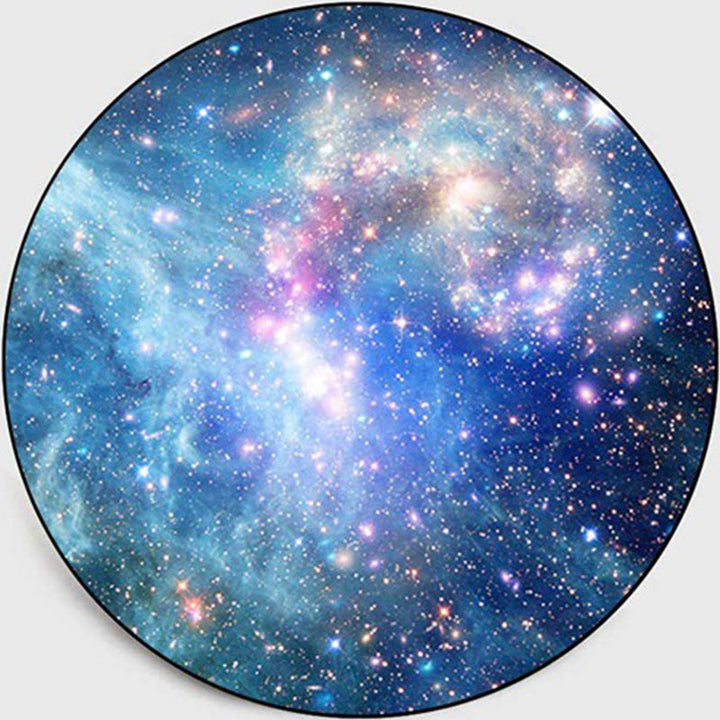 Lisslune | Colorful Children's Room Rug Contemporary Space 3D Printed Carpet Polyester Non-Slip Washable Rug