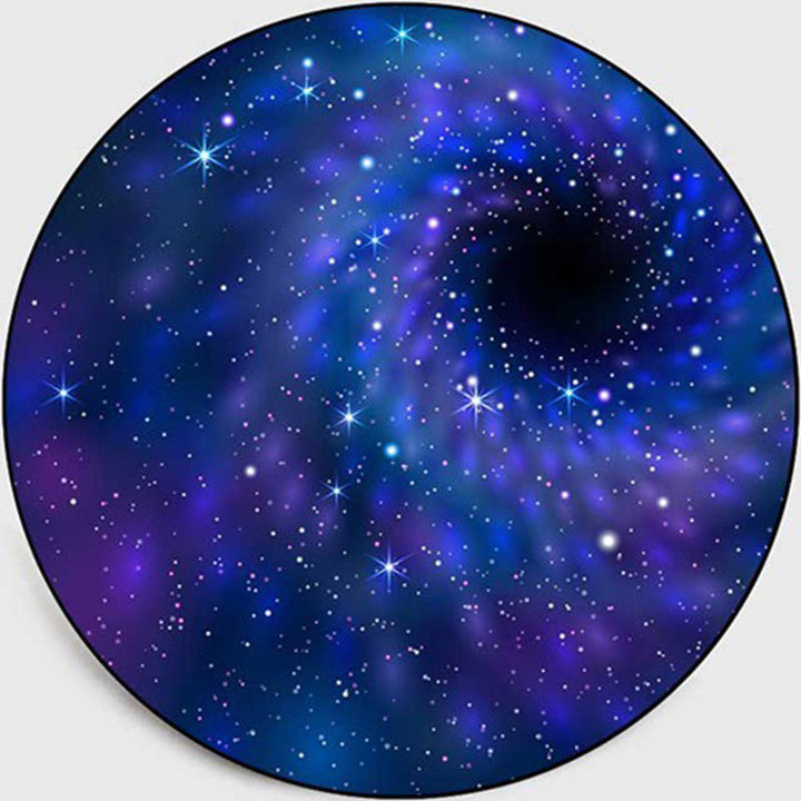 Lisslune | Colorful Children's Room Rug Contemporary Space 3D Printed Carpet Polyester Non-Slip Washable Rug