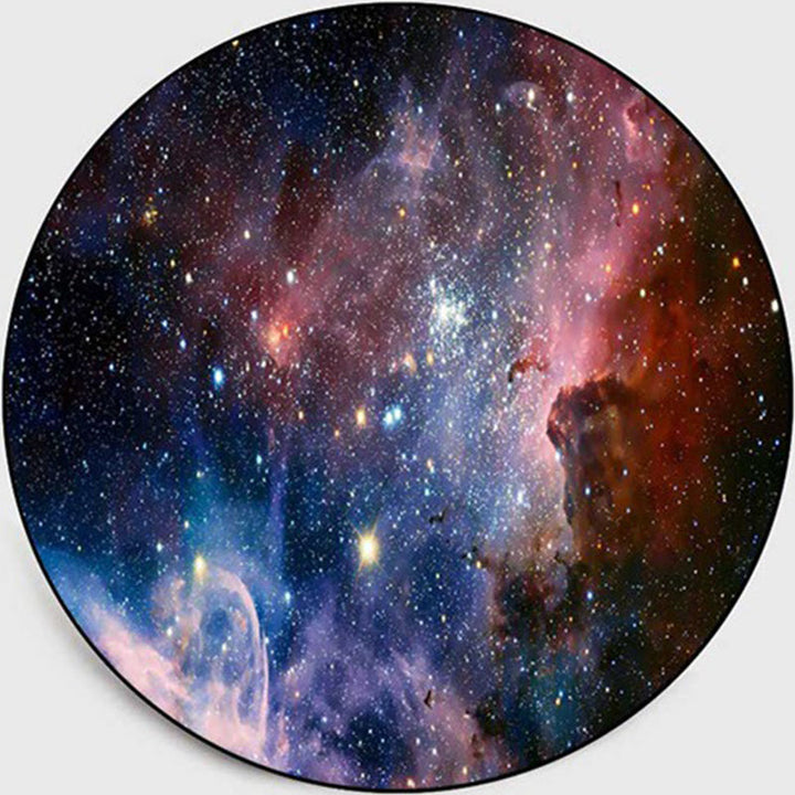 Lisslune | Colorful Children's Room Rug Contemporary Space 3D Printed Carpet Polyester Non-Slip Washable Rug