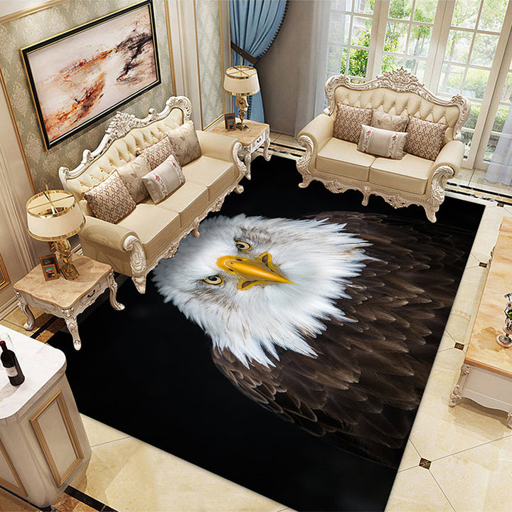 Lisslune | Multicolored Children's Room Rug Unique 3D Animal Area Rug Polyester Pet-Friendly Non-Slip Washable Rug
