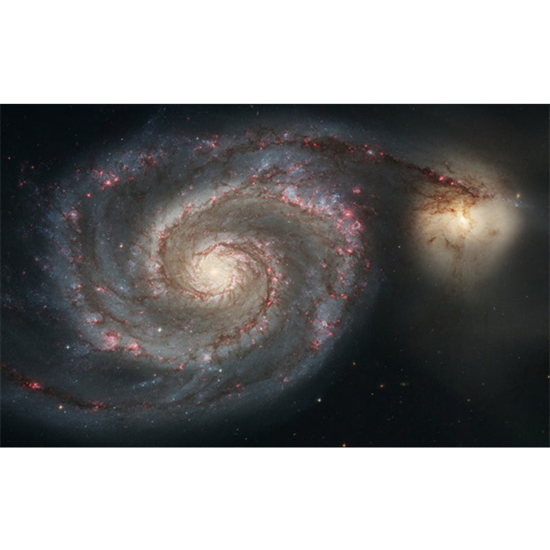 Lisslune | Soothing Children's Rug Multicolor 3D Starry Sky Pattern Rug Polypropylene Non-Slip Machine Washable Rug