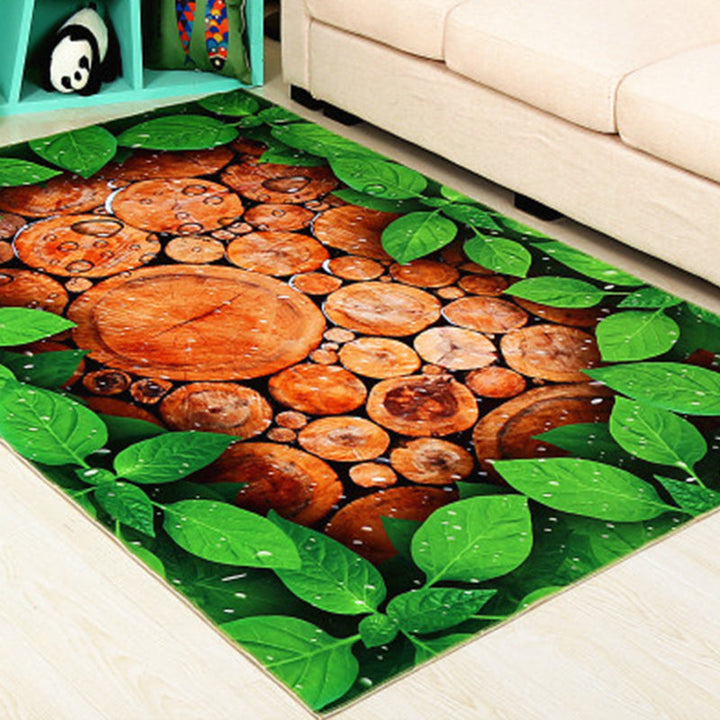 Lisslune | Funky Kids Rug Multicolor 3D Patterned Polyester Rug Washable Pet Friendly Easy Care Rug