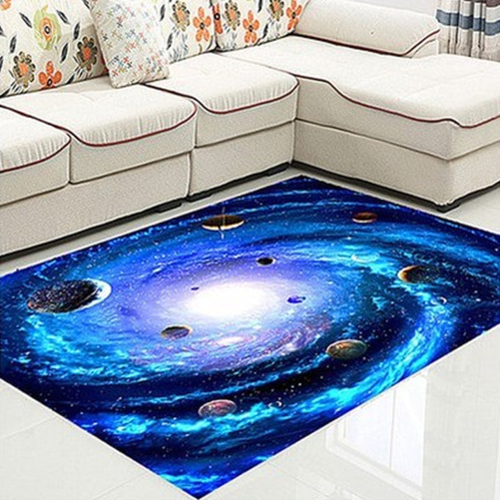 Lisslune | Funky Kids Rug Multicolor 3D Patterned Polyester Rug Washable Pet Friendly Easy Care Rug