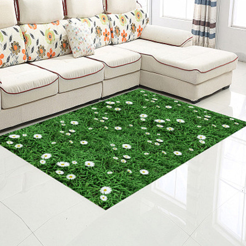 Lisslune | Funky Kids Rug Multicolor 3D Patterned Polyester Rug Washable Pet Friendly Easy Care Rug