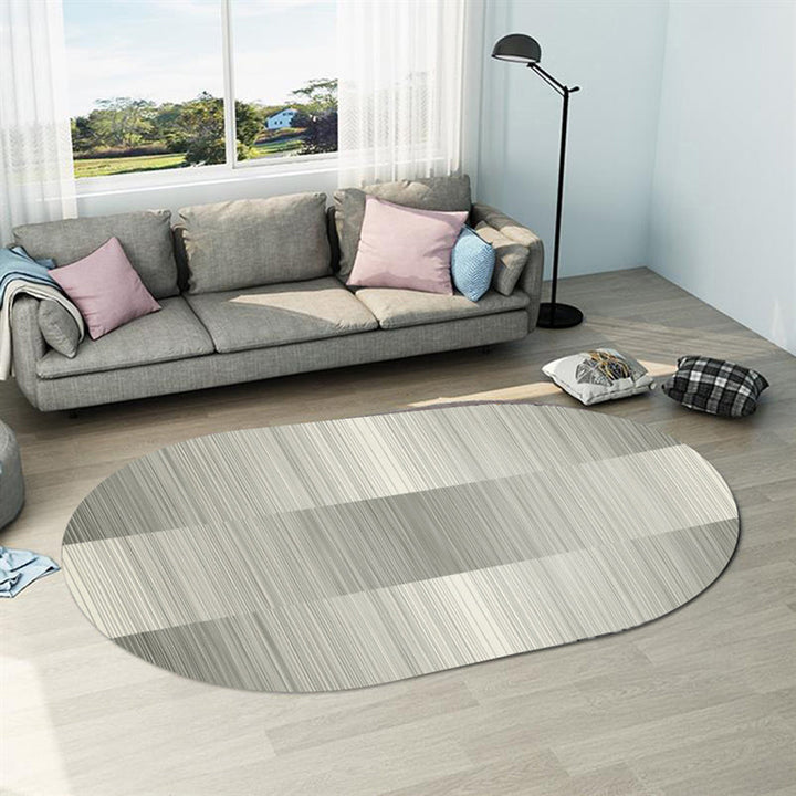 Lisslune | Casual abstract print rug Multicolor Polyester rug Non-slip underside Stain-resistant rug for living room